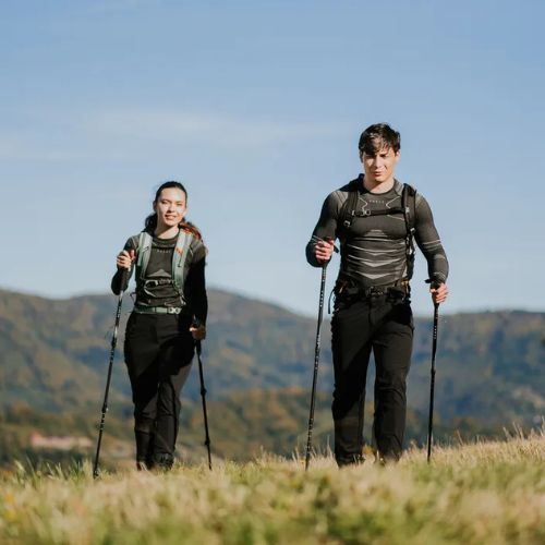 Herren Thermounterwäsche-Set KADVA Streif Set nahtlos schwarz