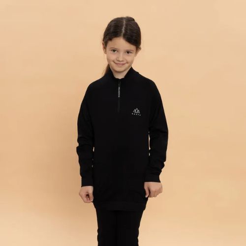 Kinder-Thermounterwäsche-Set KADVA Tyros Set Jr nahtlos schwarz