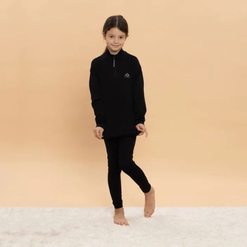Kinder-Thermounterwäsche-Set KADVA Tyros Set Jr nahtlos schwarz