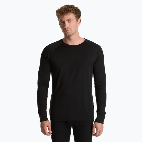 WOOLCANO Merino Herren Thermo-Unterwäsche-Set SET0540 schwarz