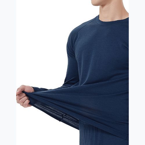 WOOLCANO Merino Herren Thermowäsche Set SET0540 marineblau