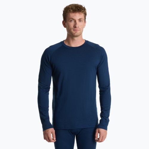 WOOLCANO Merino Herren Thermowäsche Set SET0540 marineblau