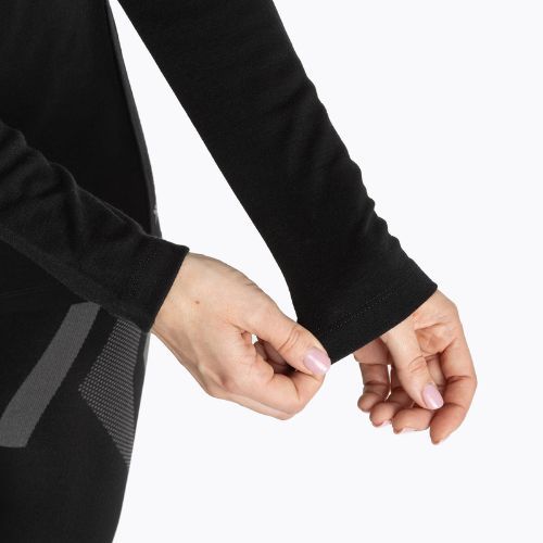 Damen Thermo-Sweatshirt WOOLCANO Merino TOP0545 schwarz