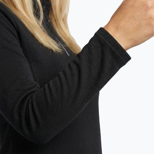 Damen Thermo-Sweatshirt WOOLCANO Merino TOP0545 schwarz