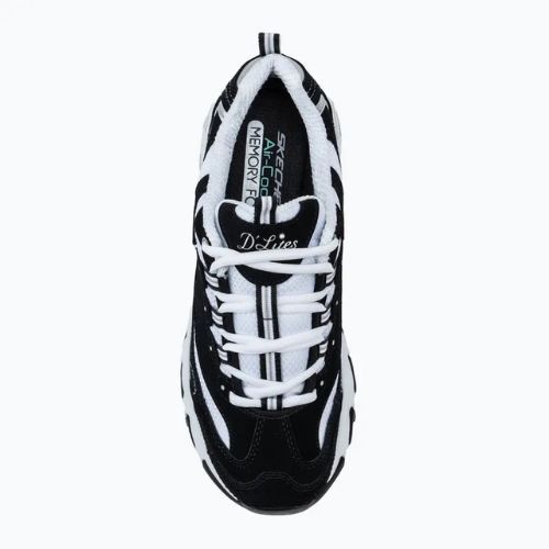 Schuhe Damen SKECHERS D'Lites Biggest Fan black/white/silver