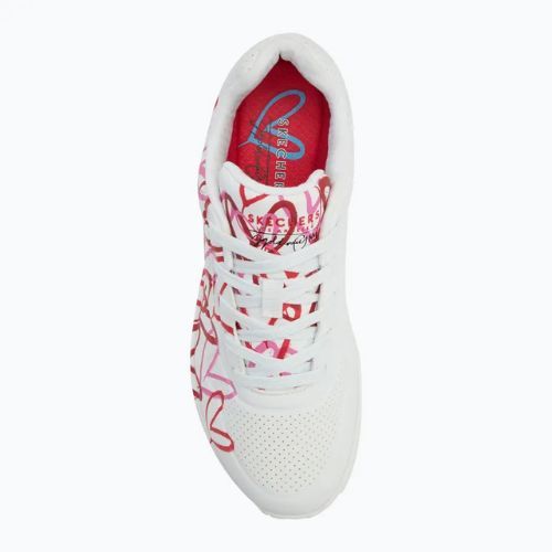 SKECHERS Damen Schuhe JGoldcrown Uno Spread The Love weiß/rot/rosa