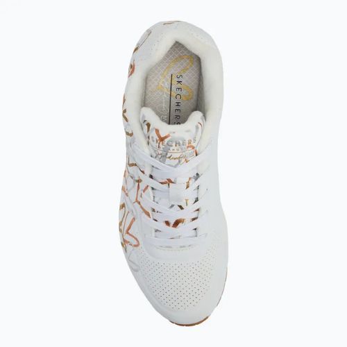 Schuhe Damen SKECHERS Uno Metallic Love white/multicolor metallic