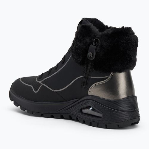 Schuhe Damen SKECHERS Uno Rugged Fall Shimmer black/metallic