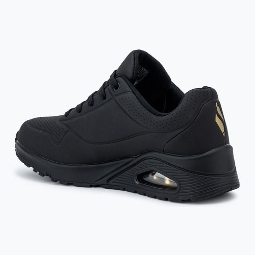 Schuhe Damen SKECHERS JGoldcrown Uno Golden Heart black/multicolor metallic