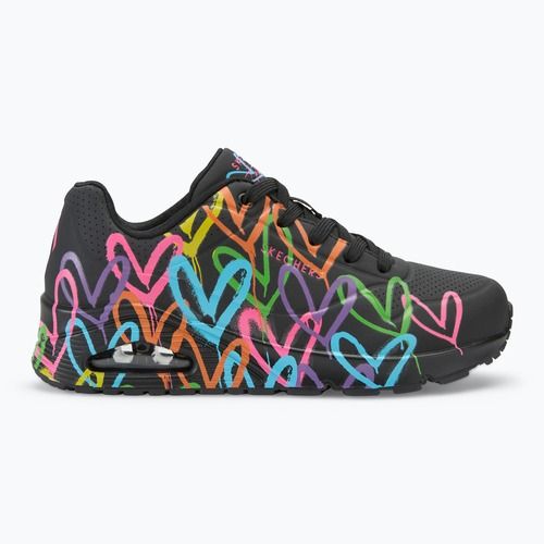 Schuhe Damen SKECHERS JGoldcrown Uno Highlight Love black/multicolor