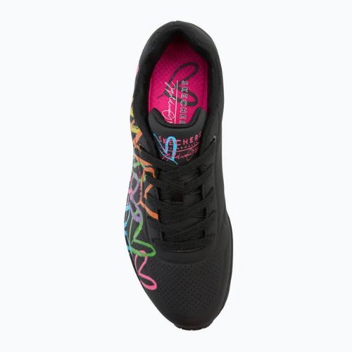 Schuhe Damen SKECHERS JGoldcrown Uno Highlight Love black/multicolor