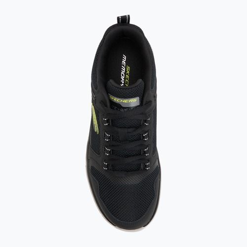 Schuhe Herren SKECHERS Track Knockhill black/lime