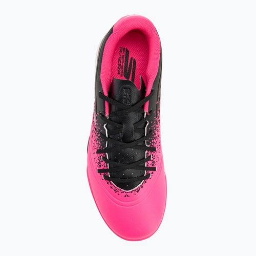 Skechers Razor Gold 1.5 TF Fußballschuhe für Kinder schwarz/rosa