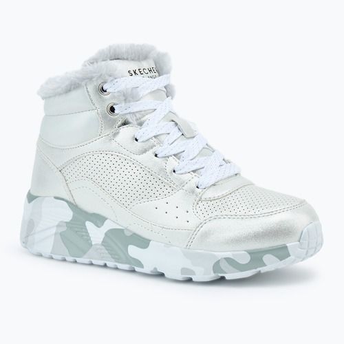 Kinderschuhe SKECHERS Uno Lite Camo Dazzle silver/grey