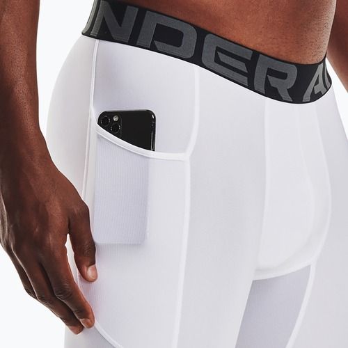 Herren Under Armour HG Armour Lange Shorts weiß/schwarz