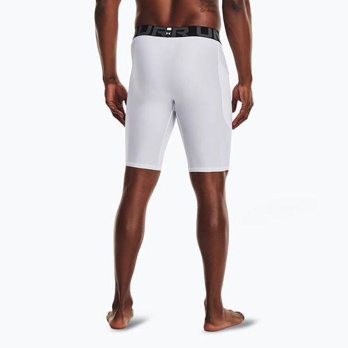 Herren Under Armour HG Armour Lange Shorts weiß/schwarz