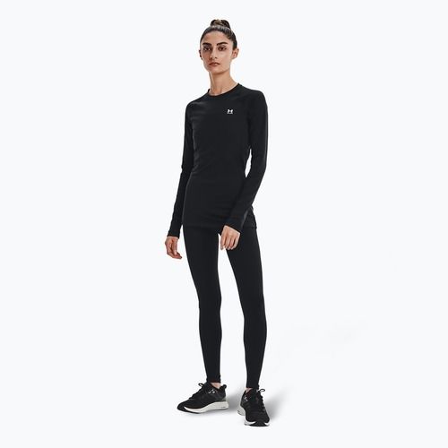 Under Armour Authentics CG Crew Damen schwarz/weißes Langarmshirt