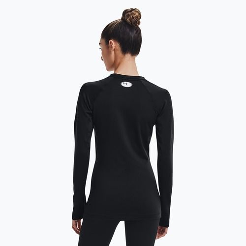 Under Armour Authentics CG Crew Damen schwarz/weißes Langarmshirt