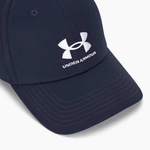 Herren unter Rüstung gebrandmarkt Lockup Adj Mitternacht marineblau / weiß Baseballkappe
