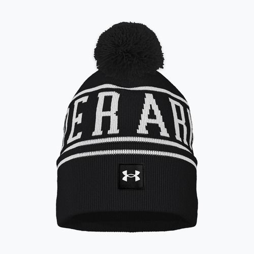 Wintermütze Herren Under Armour Halftime Pom Beanie black/white/white