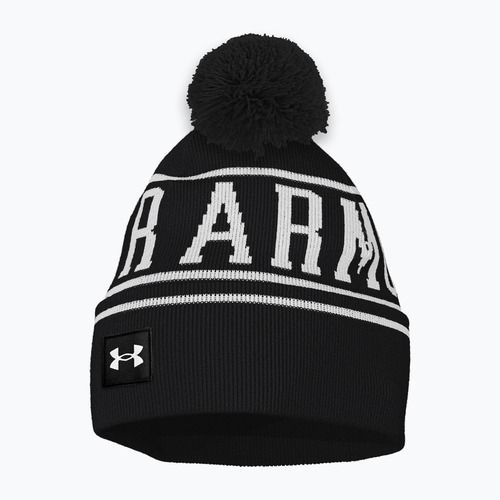 Wintermütze Herren Under Armour Halftime Pom Beanie black/white/white