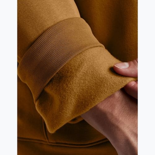 Hoodie Herren Under Armour Project Rock Icon Fleece Hoodie yellow ochre/silt