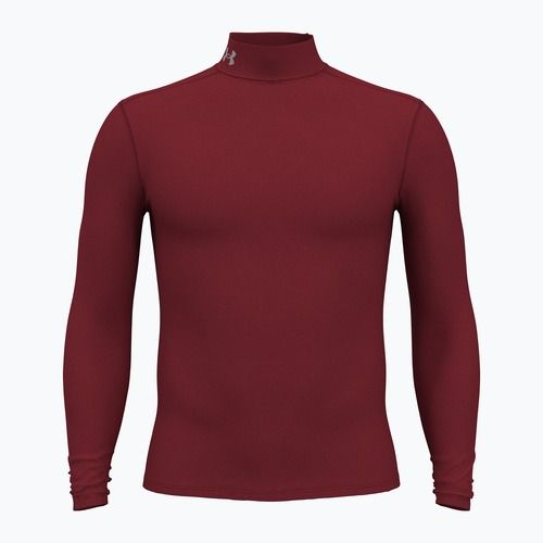 Longsleeve Herren Under Armour Elite Mock CG cardinal/metallic silver