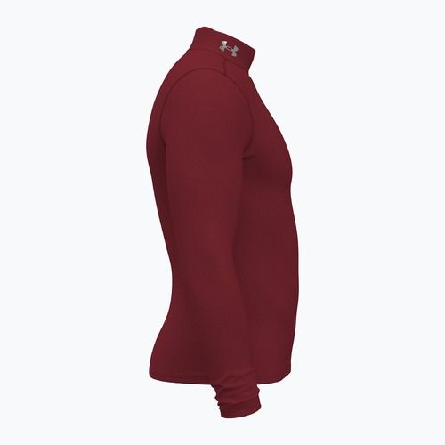 Longsleeve Herren Under Armour Elite Mock CG cardinal/metallic silver