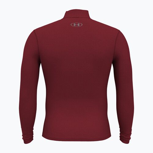 Longsleeve Herren Under Armour Elite Mock CG cardinal/metallic silver