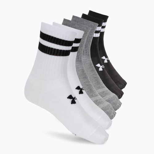 Under Armour Essential Crew 6 Pack Trainingssocken weiß/weiß/schwarz
