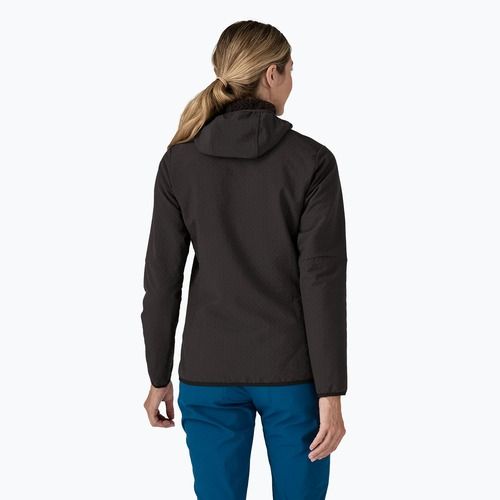 Damen Softshelljacke Patagonia R2 CrossStrata Hoody schwarz