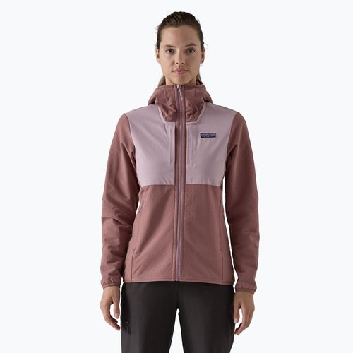 Patagonia Damen Softshelljacke R2 CrossStrata Hoody dulse mauve