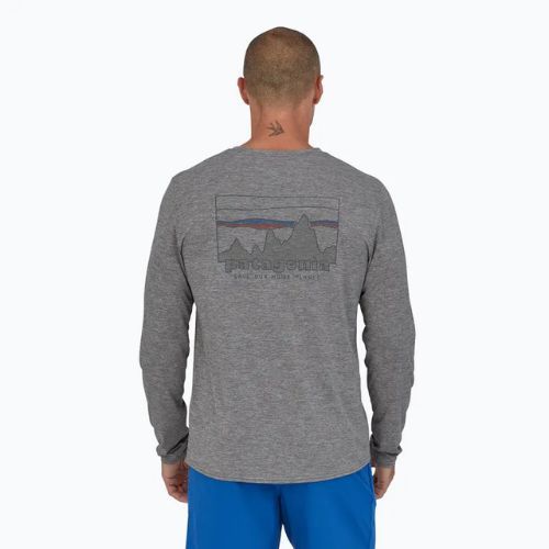 Herren Patagonia Cap Cool Daily Graphic Shirt 73 skyline/feather grey langarm