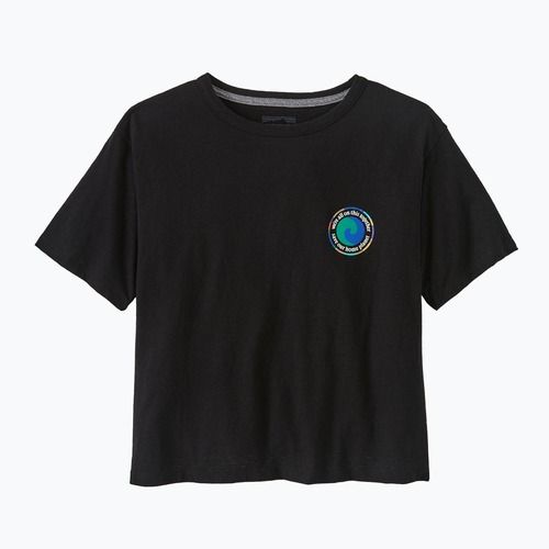Damen Patagonia Einheit Fitz Easy Cut T-shirt Responsibili Tinte schwarz