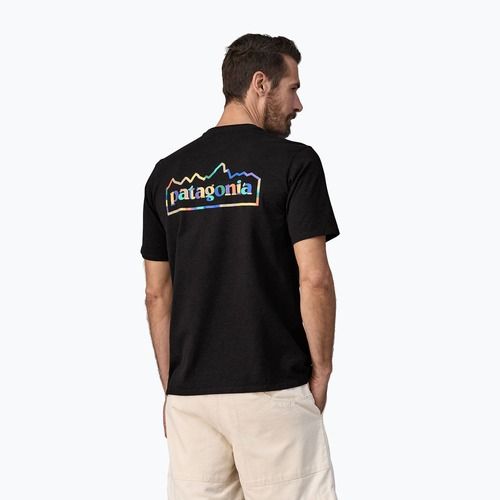 Patagonia Herren Unity Fitz Responsibili Tinte schwarzes t-shirt