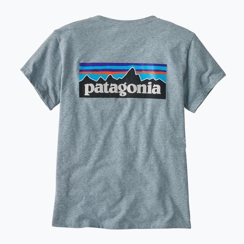 Damen Patagonia P-6 Logo Responsibili-Tee Thermo-T-Shirt blau