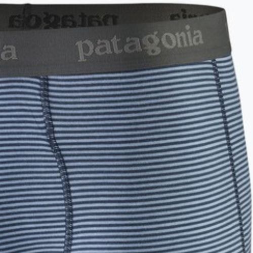 Patagonia Herren Essential Boxer Briefs 3" Fathom Stripe/New Navy