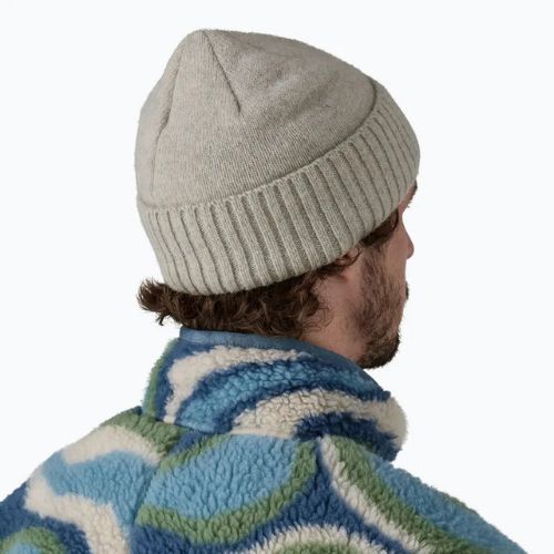 Patagonia Wintermütze Brodeo Beanie og legacy label/crisp grey