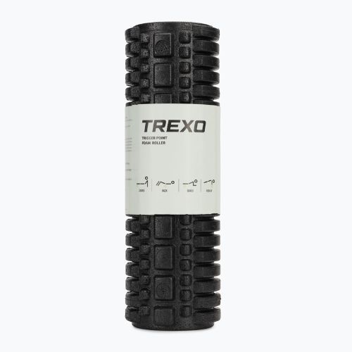 XTREXO Professional Trigger Points Massageroller 45 cm schwarz
