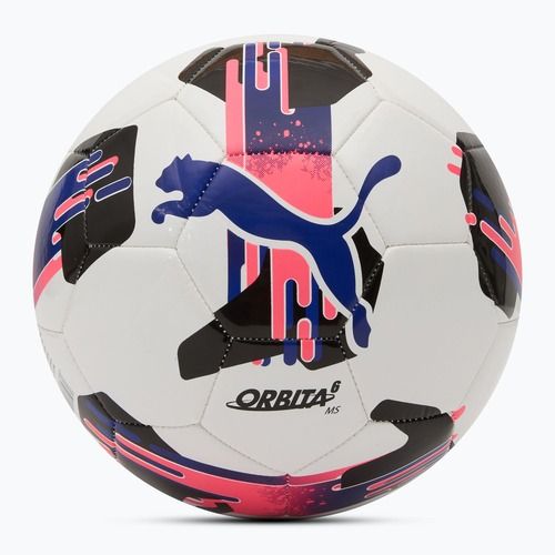 Fußball PUMA Orbita 6 MS puma white/lapis lazuli/sunset glow Größe 3