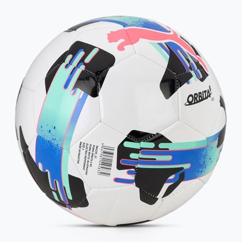 Fußball PUMA Orbita 6 MS puma white/bluemazing/electric peppermint Größe 3