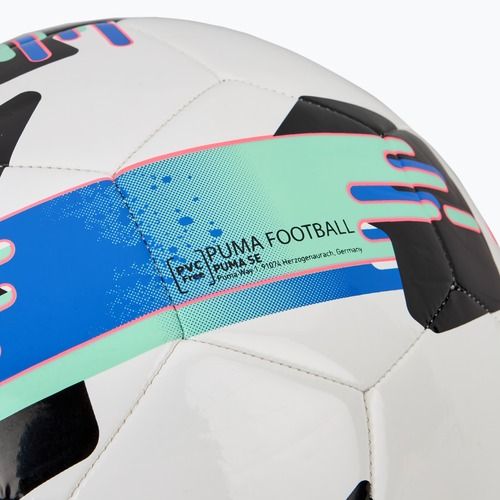 Fußball PUMA Orbita 6 MS puma white/bluemazing/electric peppermint Größe 3