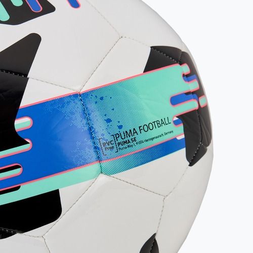 Fußball PUMA Orbita 6 MS puma white/bluemazing/electric peppermint Größe 4