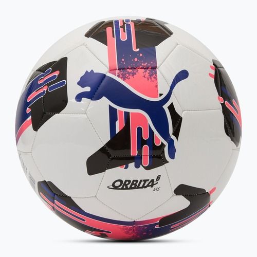 Fußball PUMA Orbita 6 MS puma white/lapis lazuli/sunset glow Größe 5