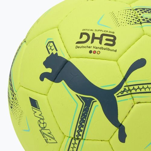 PUMA Nova Match Pro sprudelnder Apfel/graue Skier Handball Größe 3