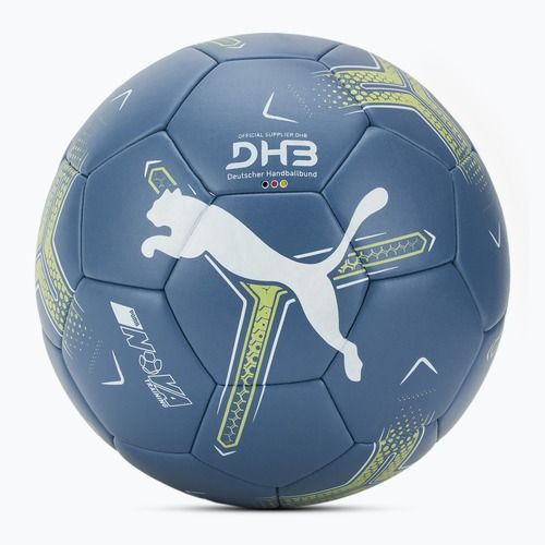 Handball PUMA Nova Training blue horizon/puma white/fizzy apple Größe 3