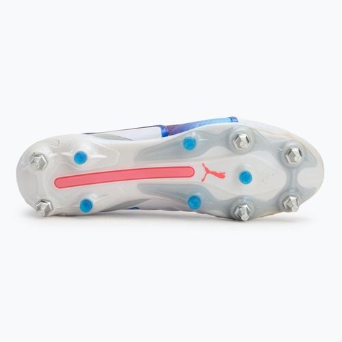 PUMA King Ultimate MxSG Herren-Fußballschuhe puma weiß/bluemazing/flat light grey/sunset glow