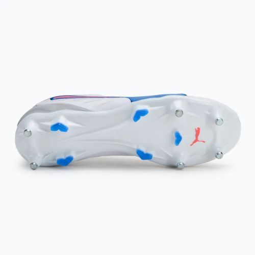PUMA King Pro MxSG Herren Fußballschuhe puma weiß/blauemazing/flach hellgrau/sunset glow