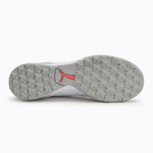 PUMA King Pro TT Fußballschuhe puma weiß/blauemazing/flach hellgrau/sunset glow