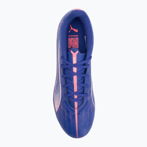 PUMA Ultra 5 Play TT Herren Fußballschuhe Lapislazuli/Puma Weiß/Sunset Gloe